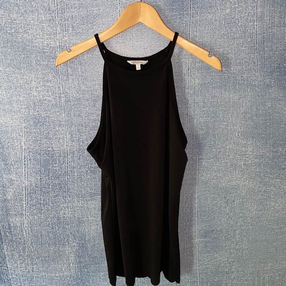 Candies’s scalloped black top